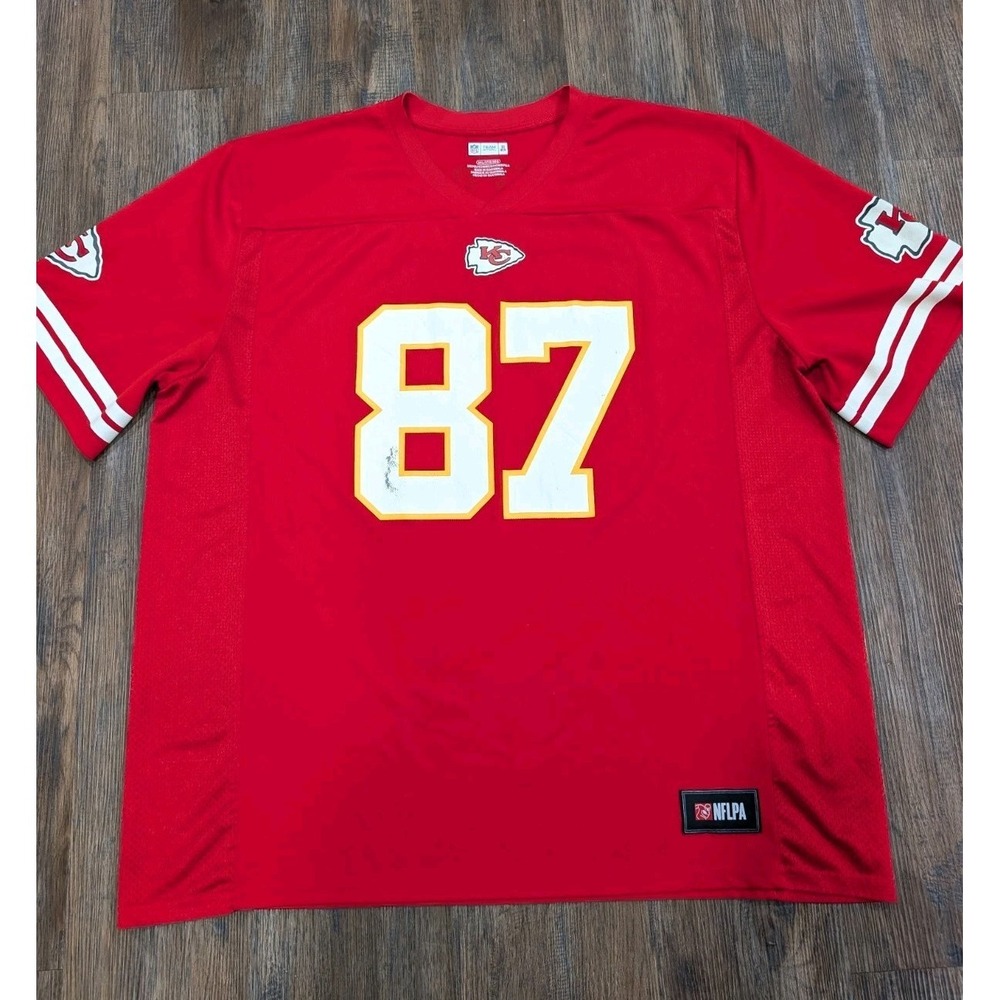 NFL Team Player Kansas City Chiefs Travis Kelce #87 Jersey Men's Size 3XL NFLPA